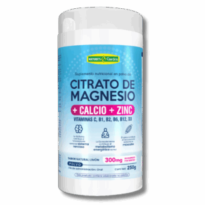 Citrato de Magnesio + Calcio + Zinc en Polvo sabor a limón 250g