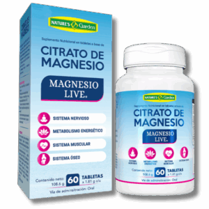 Citrato de Magnesio en Tabletas 108.6g  60 tabletas