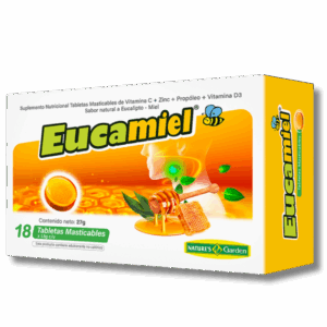 Eucamiel tabletas sabor miel + eucalipto 27g 18 tabletas
