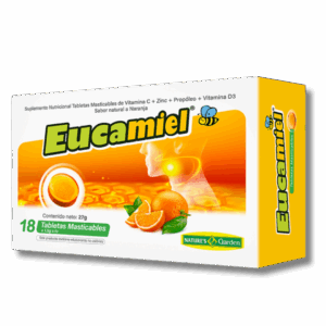 Eucamiel tabletas sabor naranja 27g x 18 tabletas