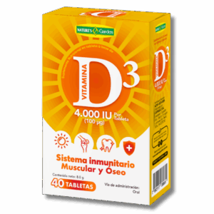 Vitamina D3 Tabletas 8g 40 tabletas